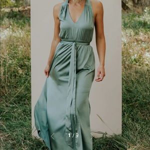 Baltic Born Roma Satin Maxi Dress NWT
